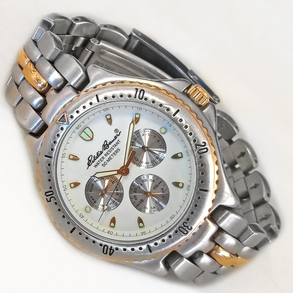 Eddie Bauer Triple Subdial Watch #0077 39mm